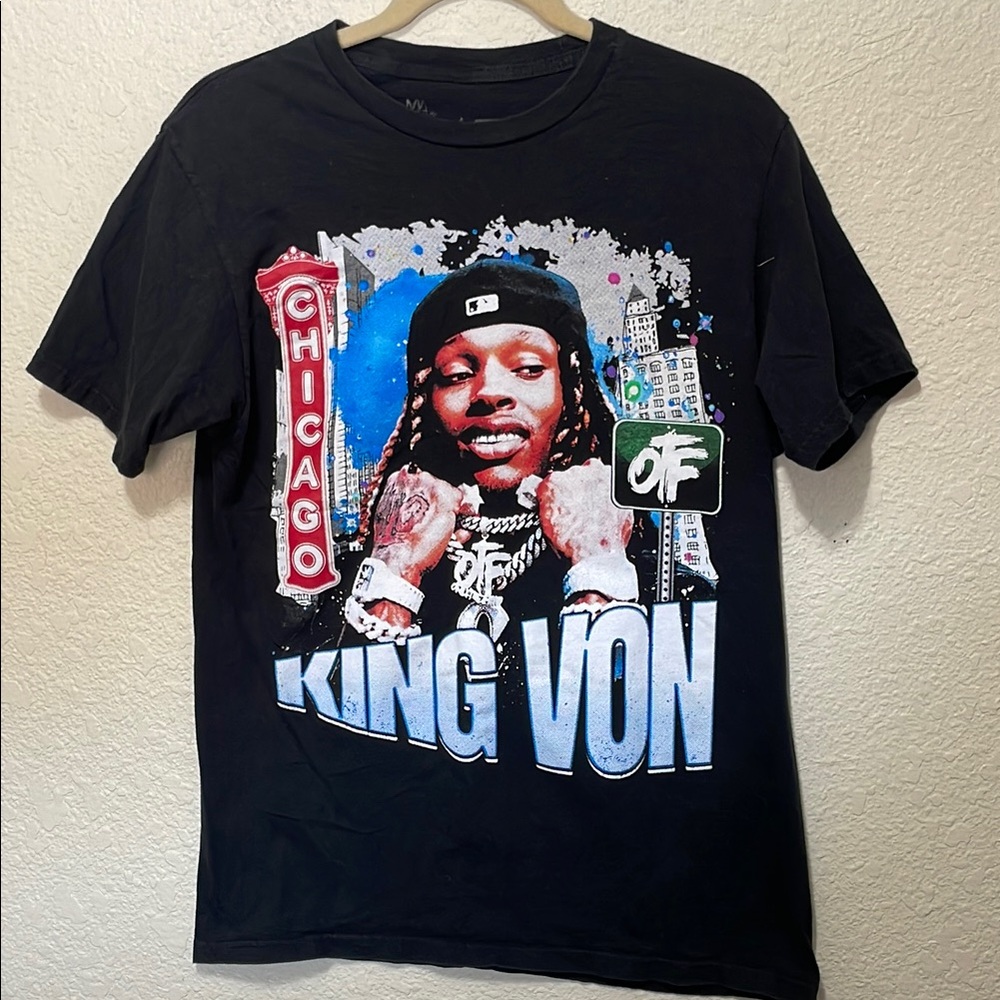 King Von Black Graphic Mens T-Shirt